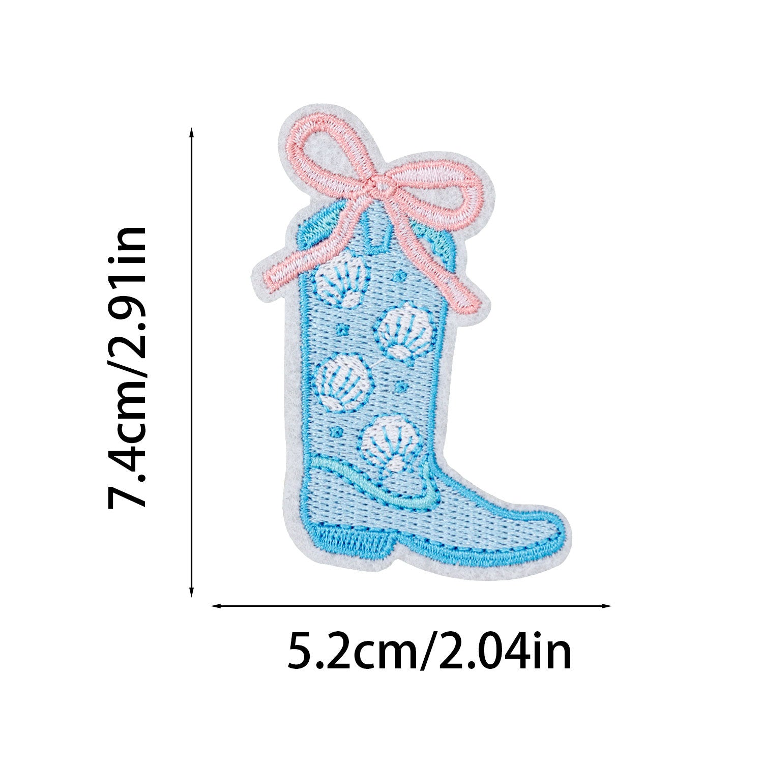 Wholesale American Ocean Style 16-Piece Embroidered Cloth Patch Holiday Seahorse Anchor Surfing Girl Shell High-Density Applique